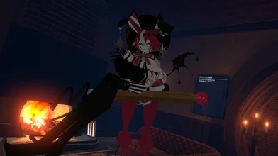 ぺんにすわっているところ！