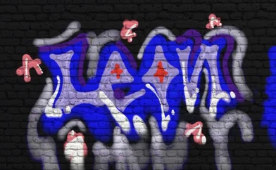 グラフィティのわーるどでともだちのなまえをかいてみた！