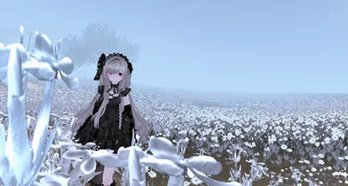 建物も何も無い世界で…