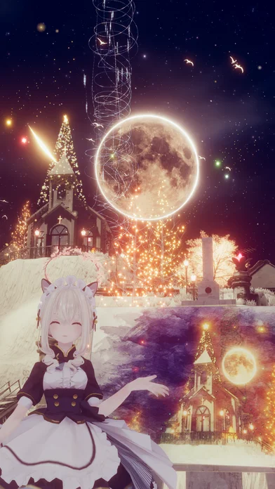 アバター：NecoMaid，ワールド：Charlotte's Snowbell Island