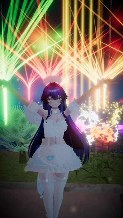 アバター：あおい，ワールド：Luminaria Marina